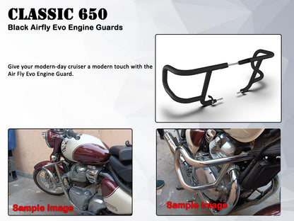 Genuine Royal Enfield Classic 650 Evo Engine Guard, Black KXA00340