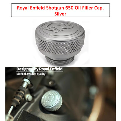 Genuine Royal Enfield Shotgun 650 Oil  Filler Cap Silver 1990236