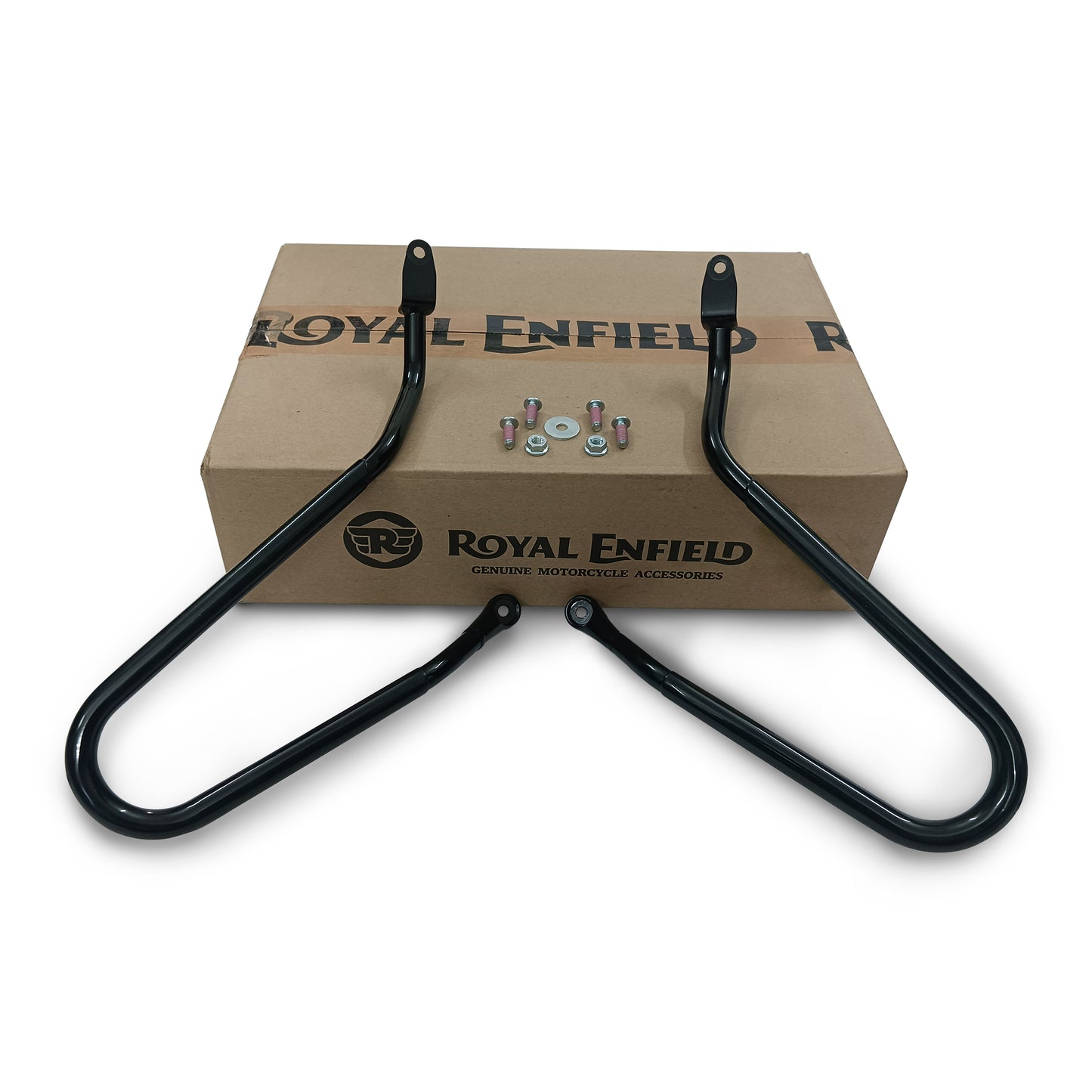 Genuine Royal Enfield Bear 650 Soft Pannier Rails, Black 1990524