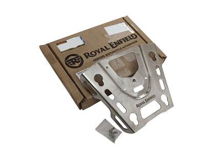 Genuine Royal Enfield Himalayan 450 Top Box Mount Rack Plate Silver KXA00434