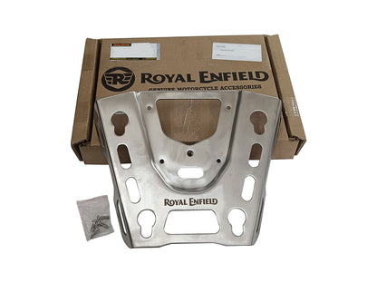 Genuine Royal Enfield Himalayan 450 Top Box Mount Rack Plate Silver KXA00434