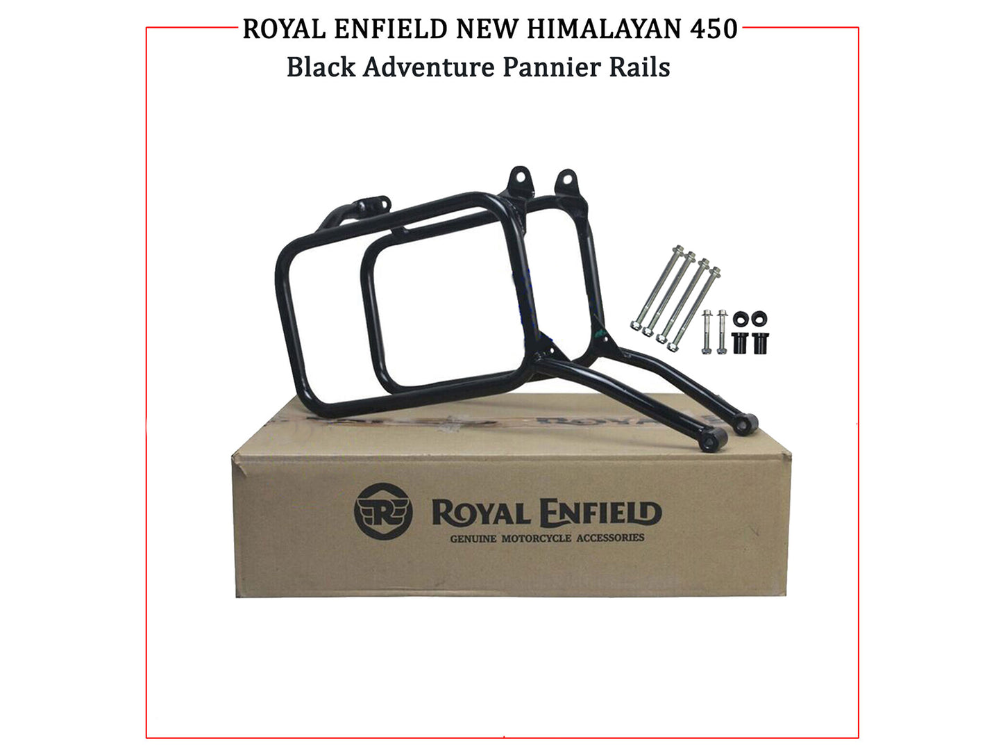 Genuine Royal Enfield Himalayan 450 Adventure Pannier Rails Black KXA00432