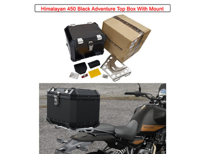 Genuine Royal Enfield Himalayan 450 Aluminim Top Box With Mount Black