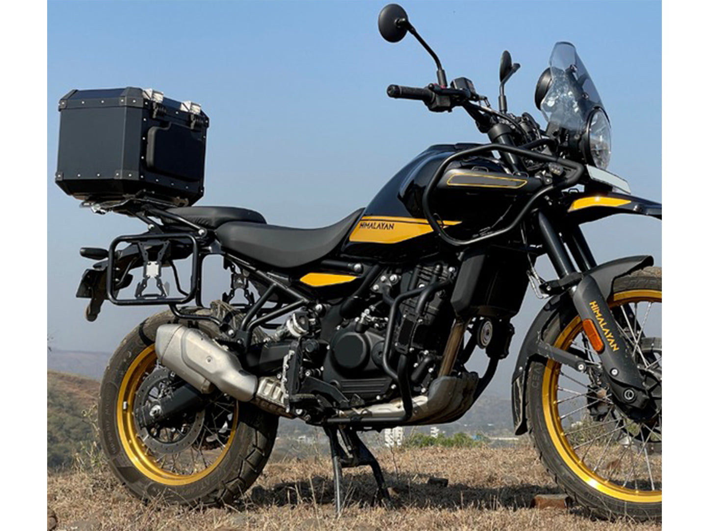Genuine Royal Enfield Himalayan 450 Aluminim Top Box With Mount Black