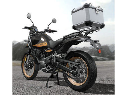 Genuine Royal Enfield Himalayan 450 Aluminim Top Box With Mount Silver