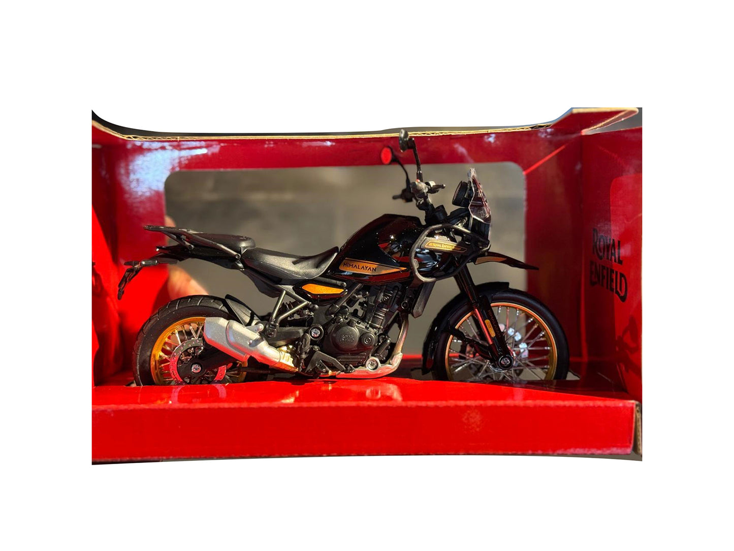 Genuine Royal Enfield Himalayan 450 1:12 Scale Model, Hanle Black
