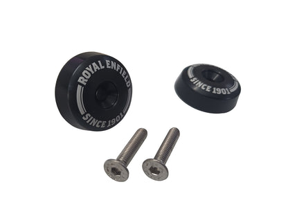 Genuine Royal Enfield Super Meteor 650 Bar End Finisher Kit Black KXA00271