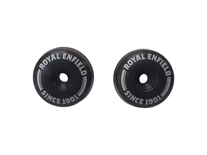Genuine Royal Enfield Super Meteor 650 Bar End Finisher Kit Black KXA00271