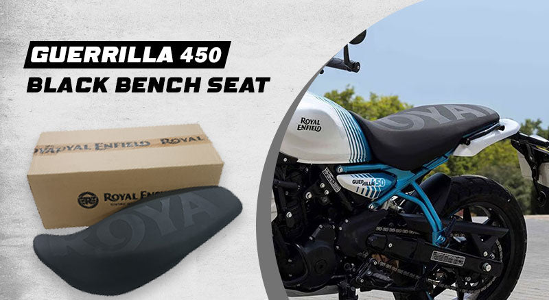 Genuine Royal Enfield Guerrilla 450 Touring Dual Black Bench Seat KXA00464