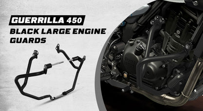Genuine Royal Enfield Guerrilla 450 Large Engine Guard Black KXA00437