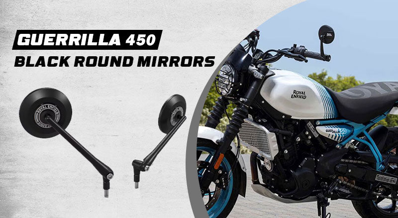 Genuine Royal Enfield Guerrilla 450 Touring Mirror, Black KXA00435