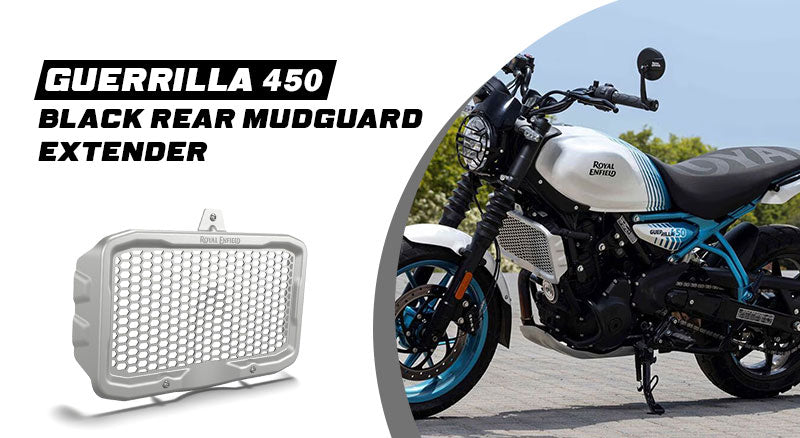 Genuine Royal Enfield Guerrilla 450 Aluminium Radiator Guard, Silver KXA00404