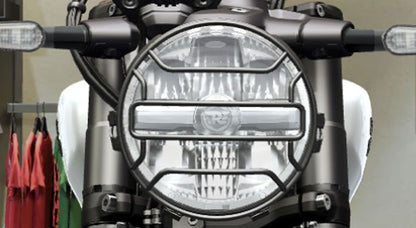 Genuine Royal Enfield Guerrilla 450 Steel Headlight Grill, Black KXA00444