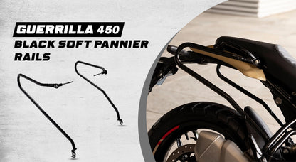 Genuine Royal Enfield Guerrilla 450 Soft Pannier Rails Black KXA00478