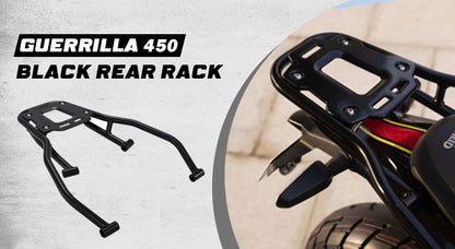 Genuine Royal Enfield Guerrilla 450 Rear Luggage Rack Black KXA00481