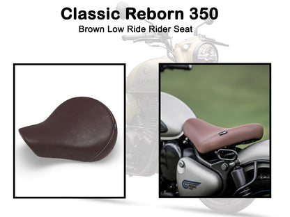 Genuine Royal Enfield Classic Reborn 350 Low Rider Seat Brown KXA00052