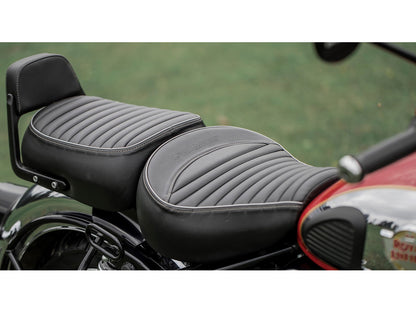 Genuine Royal Enfield Classic Reborn 350 Front & Rear Touring Rider Seat Black