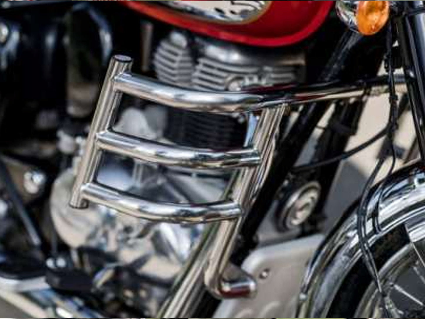 Genuine Royal Enfield Classic Reborn 350 Airfly Engine Guard, Silver KXA00002