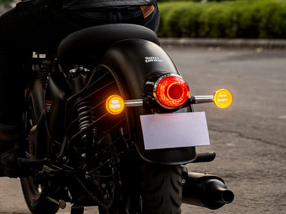 Genuine Royal Enfield Classic Reborn 350 Front & Rear LED Indicator Kit Silver KXA00078