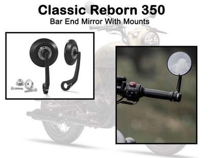Genuine Royal Enfield Classic Reborn 350 Bar End Mirror With Mounts