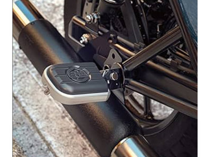 Genuine Royal Enfield Classic Reborn 350 Pillion Deluxe Footpegs Black & Silver KXA00030