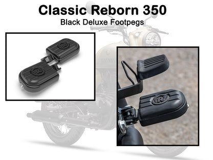 Genuine Royal Enfield Classic Reborn 350 Rider Deluxe Footpegs Black KXA00031