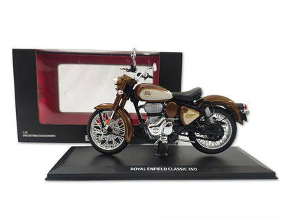 Genuine Royal Enfield Classic Reborn 350 1:12 Scale Model Medallion Bronze