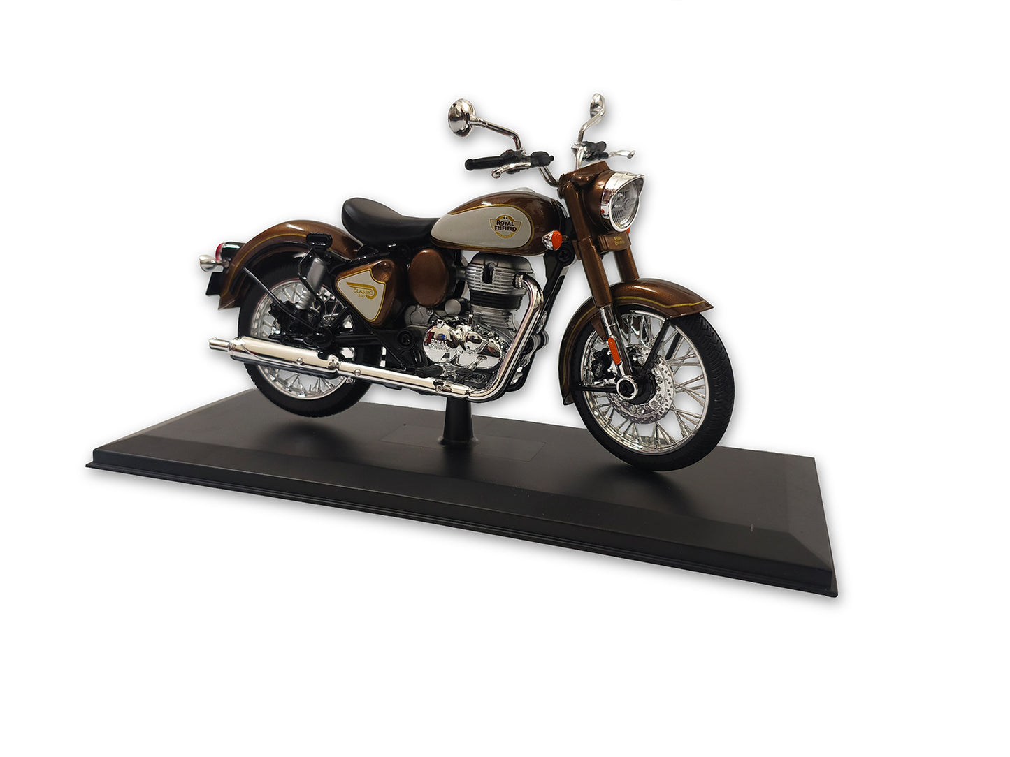 Genuine Royal Enfield Classic Reborn 350 1:12 Scale Model Medallion Bronze