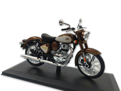 Genuine Royal Enfield Classic Reborn 350 1:12 Scale Model Medallion Bronze