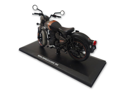 Genuine Royal Enfield Classic Reborn 350 1:12 Scale Model Gun Grey