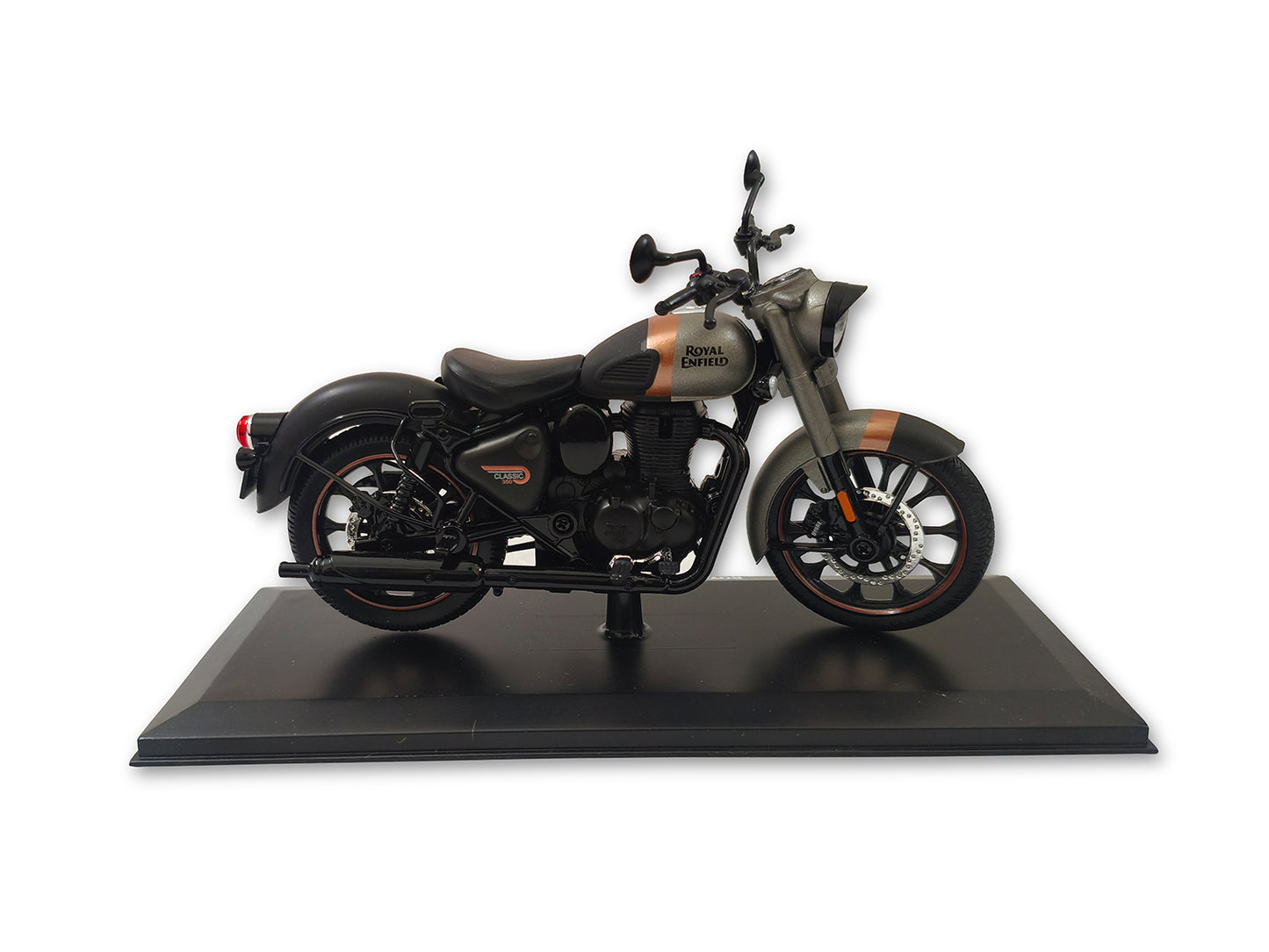Genuine Royal Enfield Classic Reborn 350 1:12 Scale Model Gun Grey