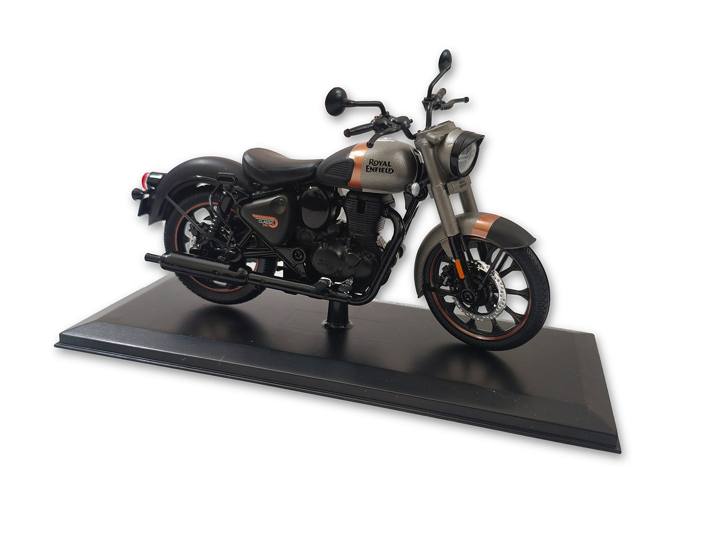 Genuine Royal Enfield Classic Reborn 350 1:12 Scale Model Gun Grey
