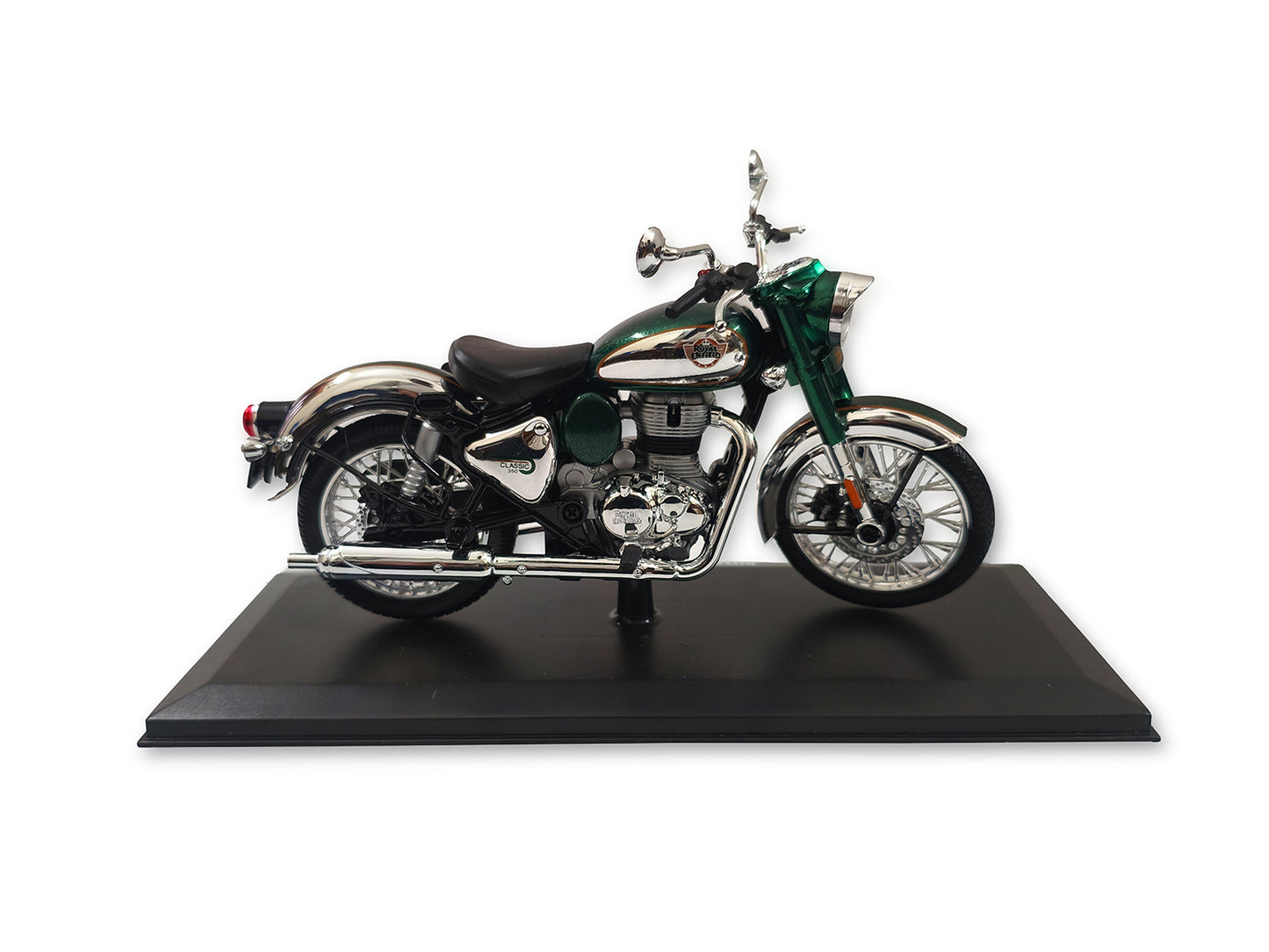 Genuine Royal Enfield Classic Reborn 350 1:12 Scale Model Emerald Green