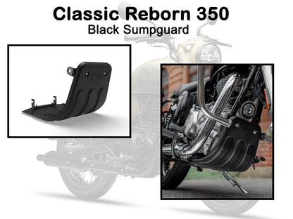 Genuine Royal Enfield Classic Reborn 350 Black Sumpguard Sump Guard KXA00652