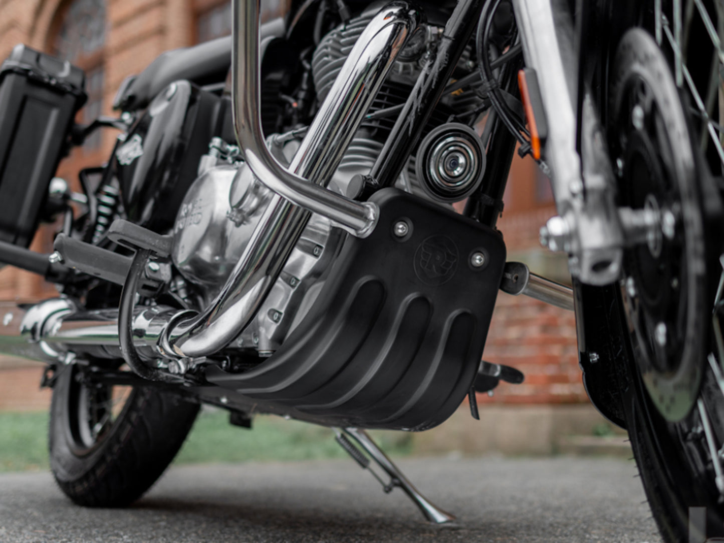 Genuine Royal Enfield Classic Reborn 350 Black Sumpguard Sump Guard KXA00652