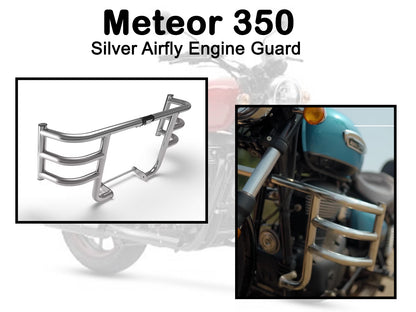 Genuine Royal Enfield Meteor 350 Silver Airfly Engine Guard KXA00002