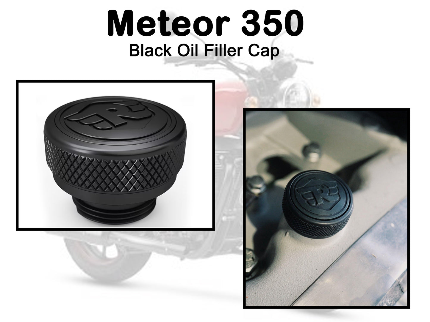 Genuine Royal Enfield Meteor 350 Oil Filler Cap Black 1990218