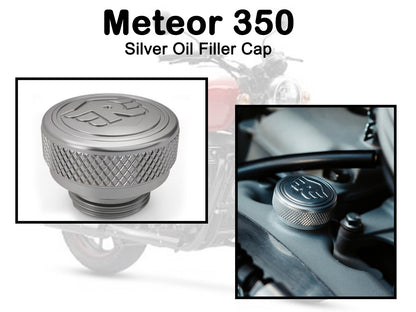 Genuine Royal Enfield Meteor 350 Oil Filler Cap Silver 1990236