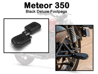 Genuine Royal Enfield Meteor 350 Pillion Deluxe Footpegs Black KXA00031