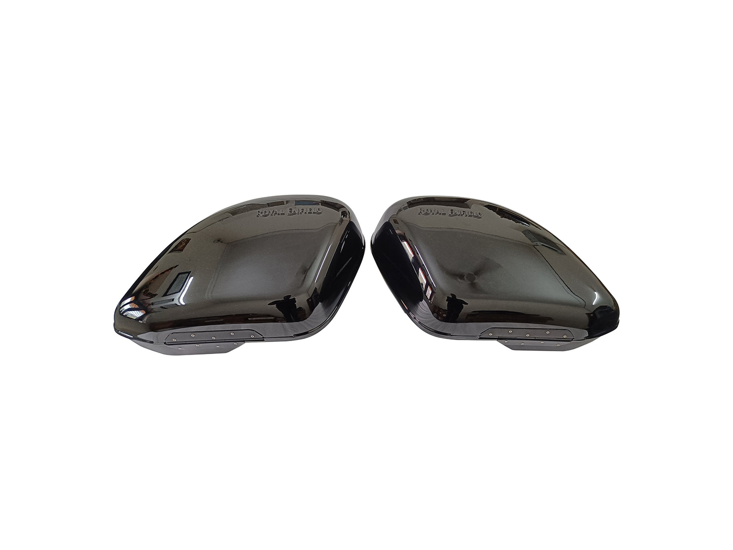 Genuine Royal Enfield Meteor 350 Long Haul Pannier Rails & Pannier Boxes Black