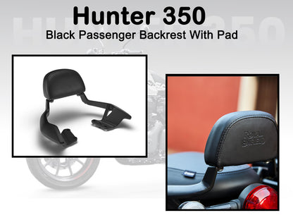 Genuine Royal Enfield Hunter 350 Passenger Backrest With Pad Black
