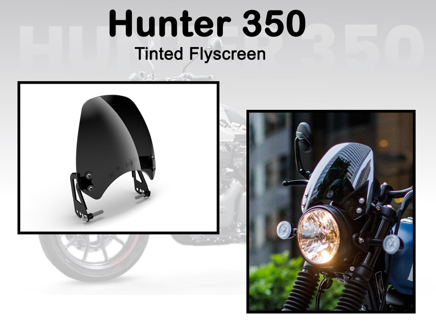 Genuine Royal Enfield Hunter 350 Tinted Flyscreen KXA00126