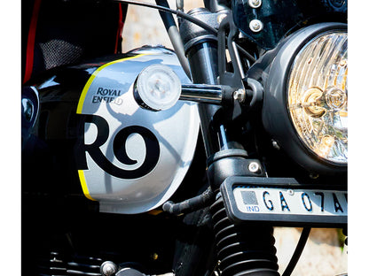 Genuine Royal Enfield Hunter 350 Front & Rear LED Indicator Kit Silver KXA00095