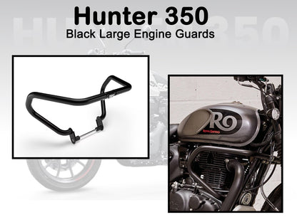 Genuine Royal Enfield Hunter 350 Large Engine Guard Black KXA00129
