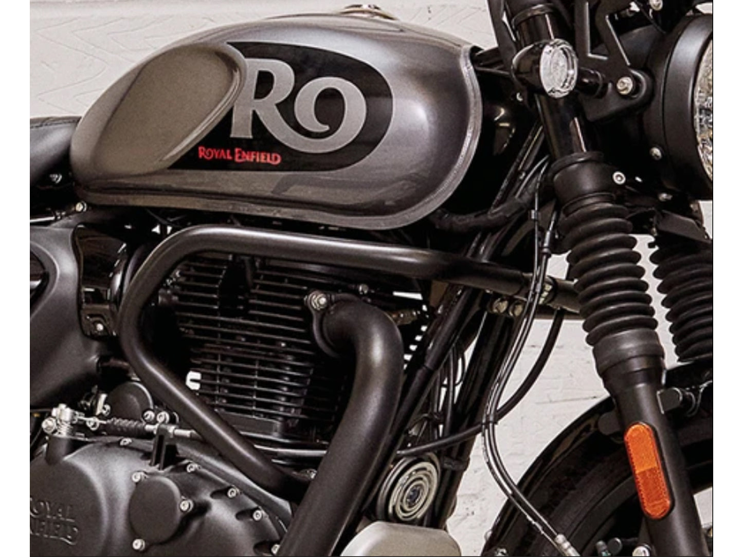 Genuine Royal Enfield Hunter 350 Large Engine Guard Black KXA00129