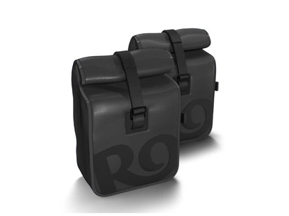 Genuine Royal Enfield Hunter 350 Modern Soft Pannier Bags And Mounting Rails Black