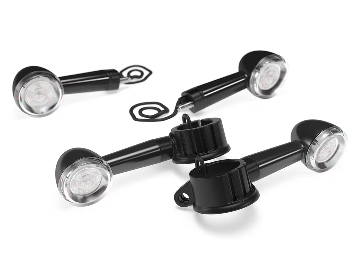 Genuine Royal Enfield New Bullet 350 Front & Rear LED Indicator Kit Black KXA00079