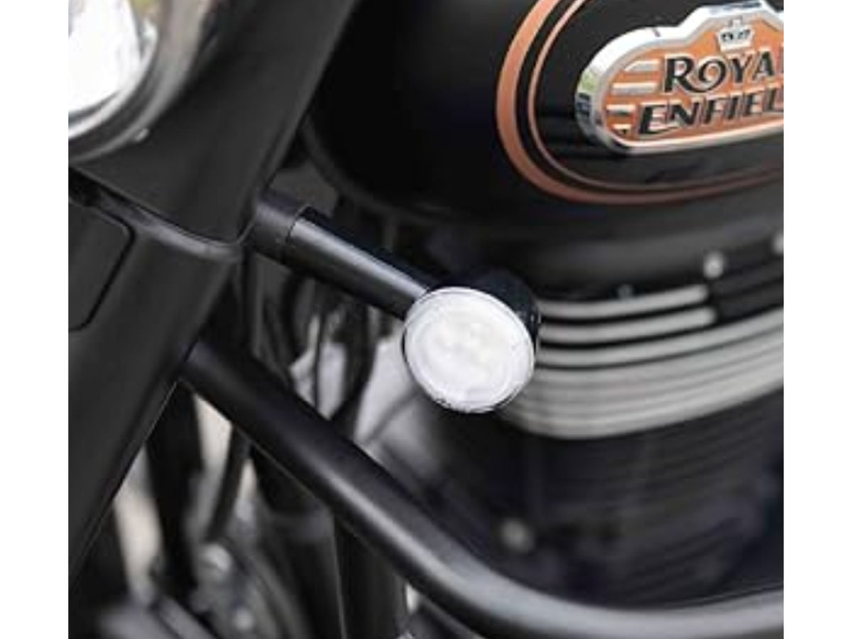 Genuine Royal Enfield New Bullet 350 Front & Rear LED Indicator Kit Black KXA00079