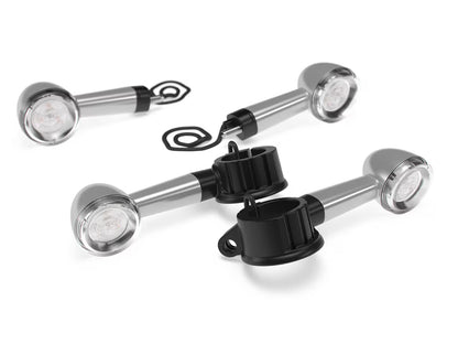 Genuine Royal Enfield New Bullet 350 Front & Rear LED Indicator Kit Silver KXA00078
