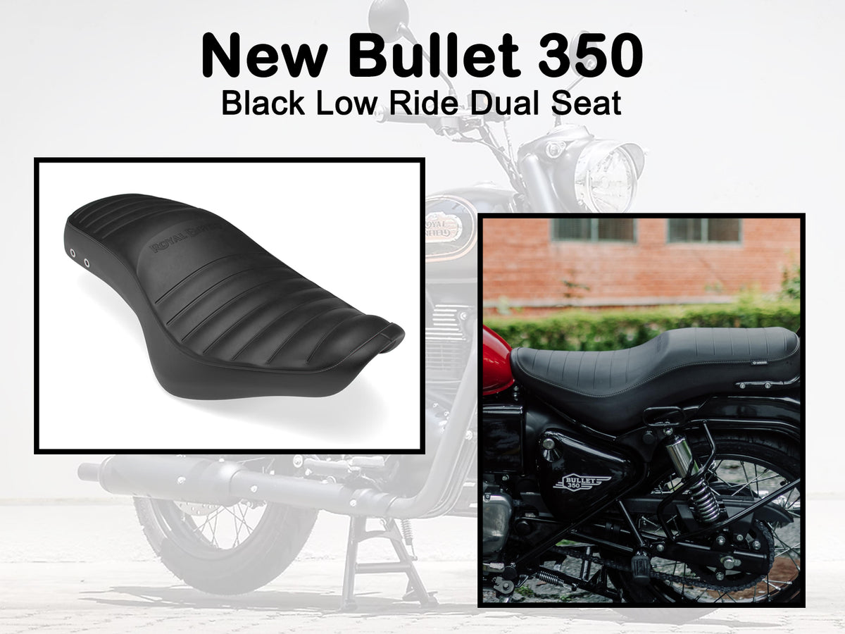 Genuine Royal Enfield New Bullet 350 Black Low Ride Dual Seat KXA00053